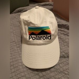 Polaroid white cap